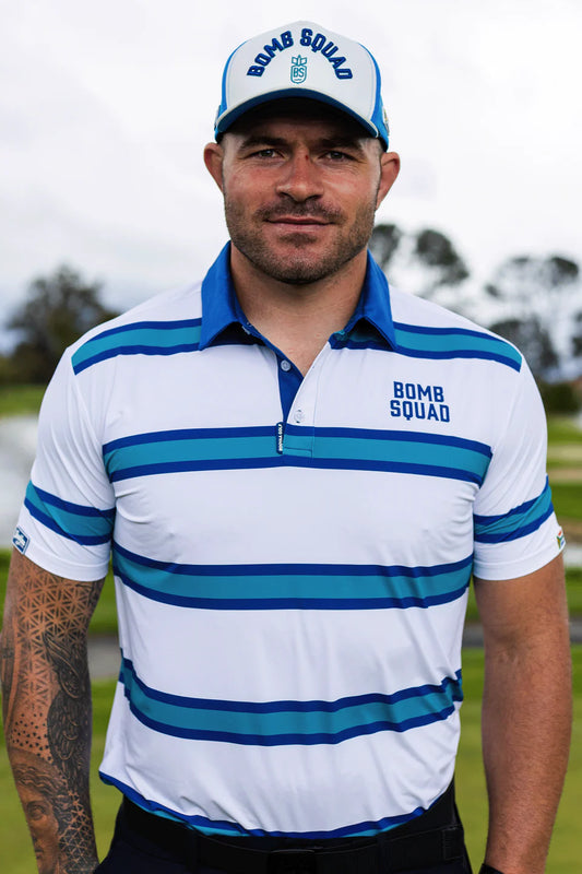 FIELD GOAL GOLF SHIRT - BOMB SQUAD by BooYaa Golf