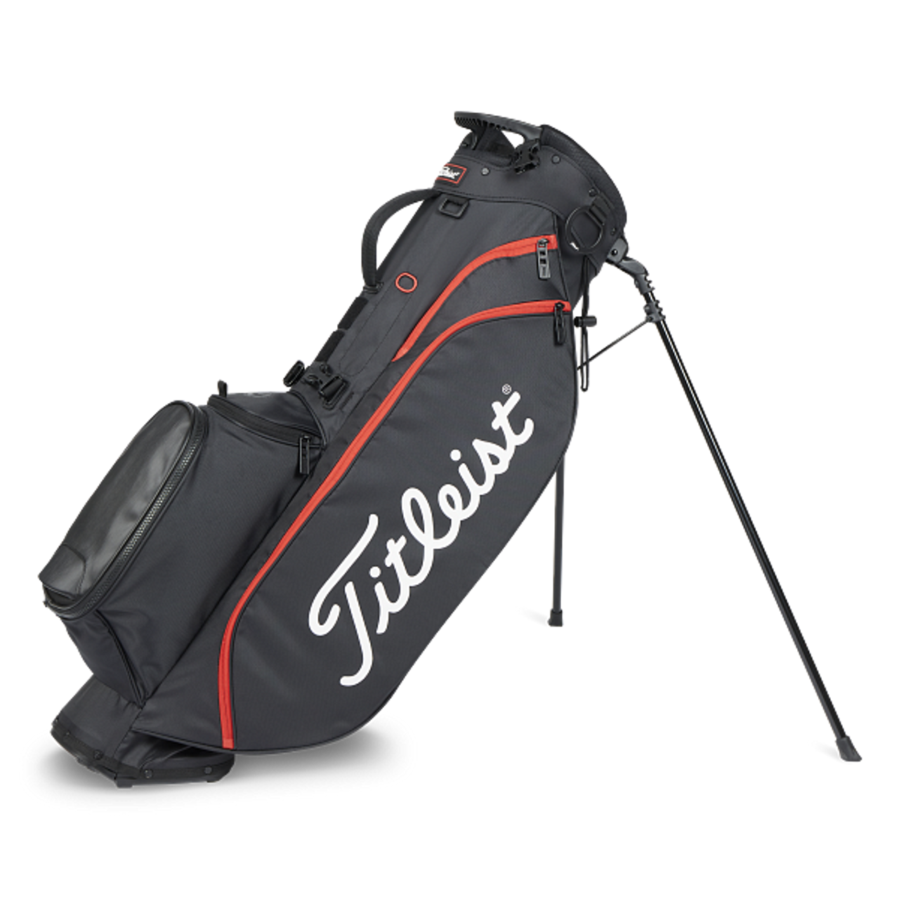 Titleist Players 4 Stand Bags - Black/Black/Red