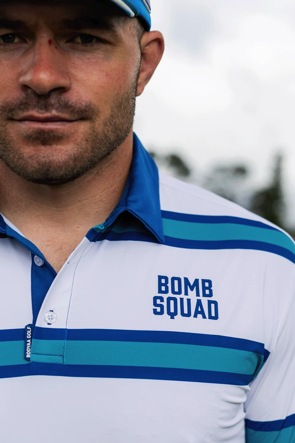 FIELD GOAL GOLF SHIRT - BOMB SQUAD by BooYaa Golf