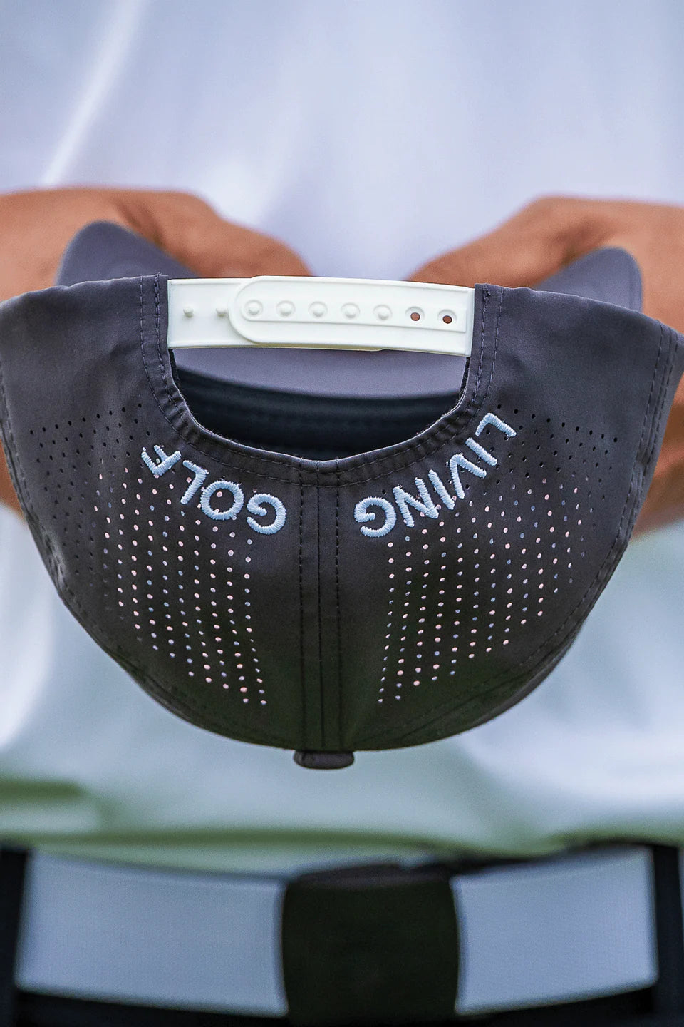 BOOYAA PREMIUM GOLF CAP - STEFFI (GREY,WHITE & PINK)