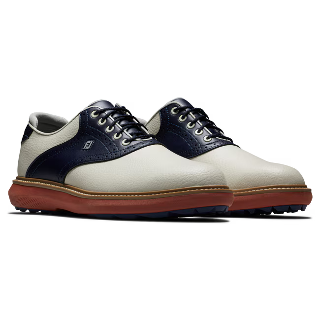 FootJoy Traditions Spikeless White/Navy/Brick