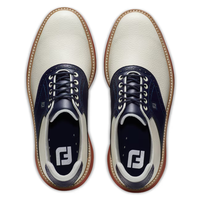 FootJoy Traditions Spikeless White/Navy/Brick
