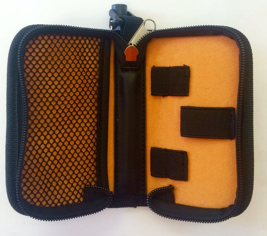 Leatherette zip closing Goodie Bag