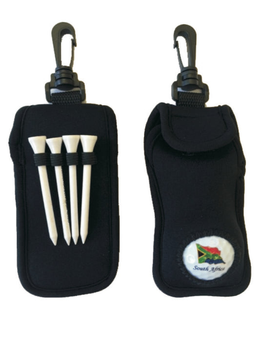 Neoprene 3 Golf Ball Holder & 4 tees