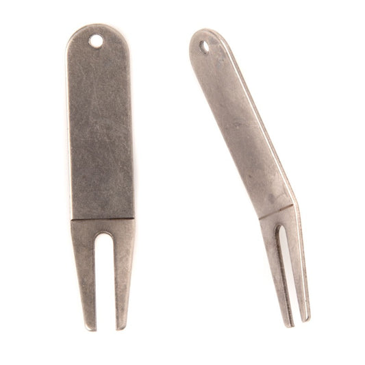 Steel Bent Fork Divot Tool
