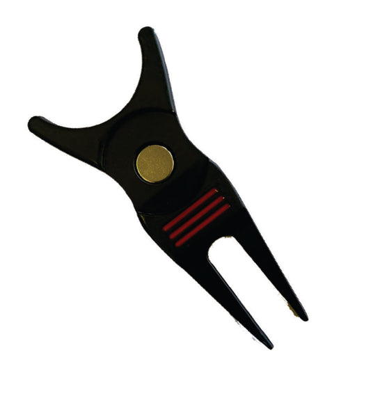 Black 3 Red Line Divot Tool