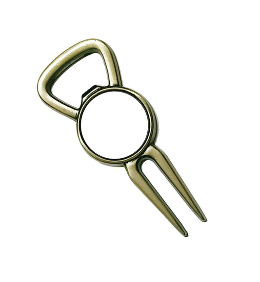 Pewter Bottle Opener Divot Tool