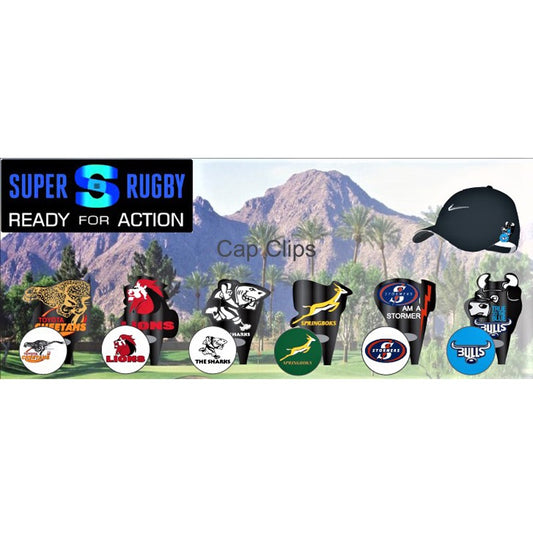 Rugby Themed Cap clip with ball marker