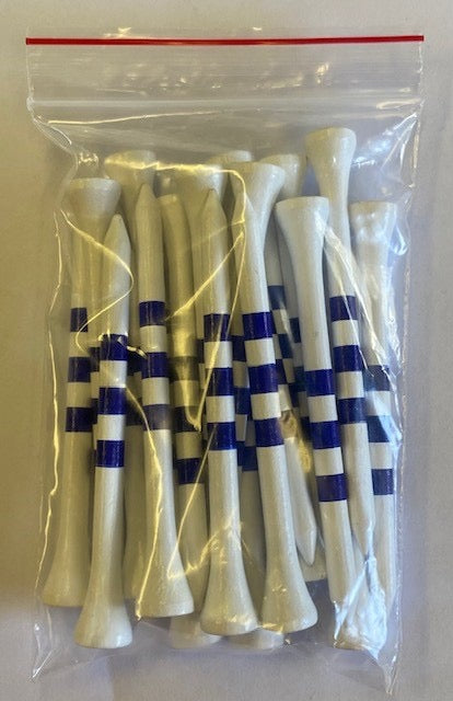 Zebra X-Long 3-1/4 Wh/Blue Bamboo Tee bag 20