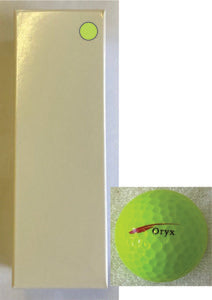 Oryx White Balls Sleeve of 3