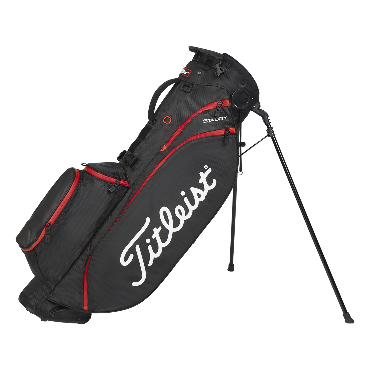 Titleist Players 4 StaDry Stand Bag - Black/Black/Red