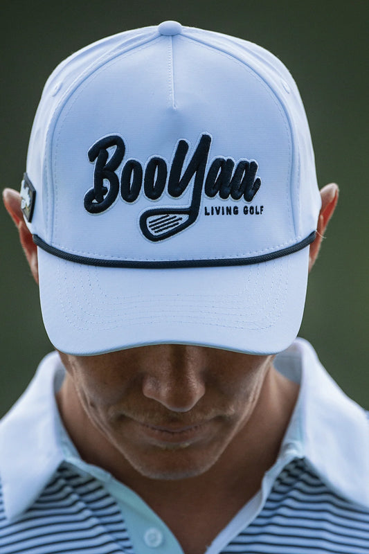 BOOYAA PREMIUM GOLF CAP - WHITE CLASSIC 2.0