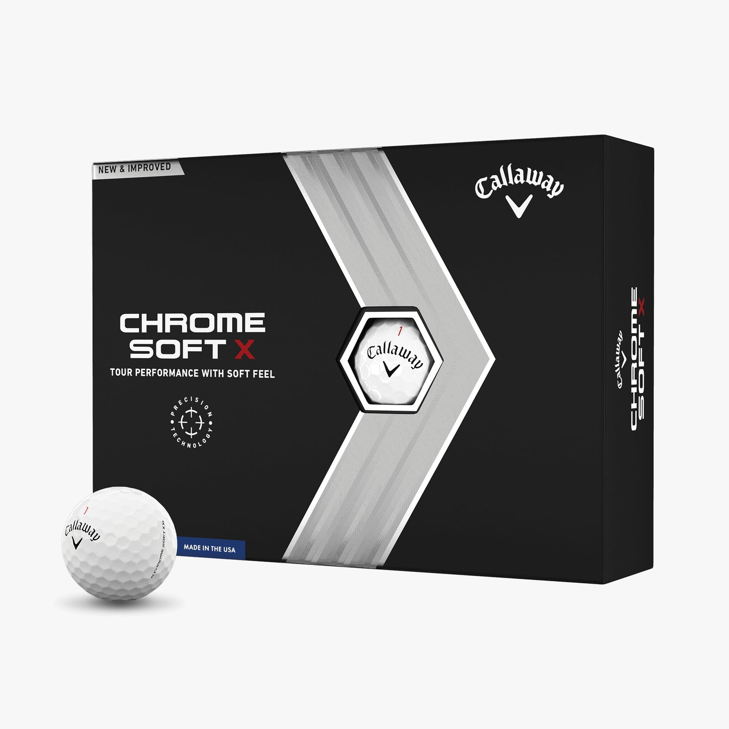 Callaway Chrome Soft X Golf Balls (Per Sleeve)