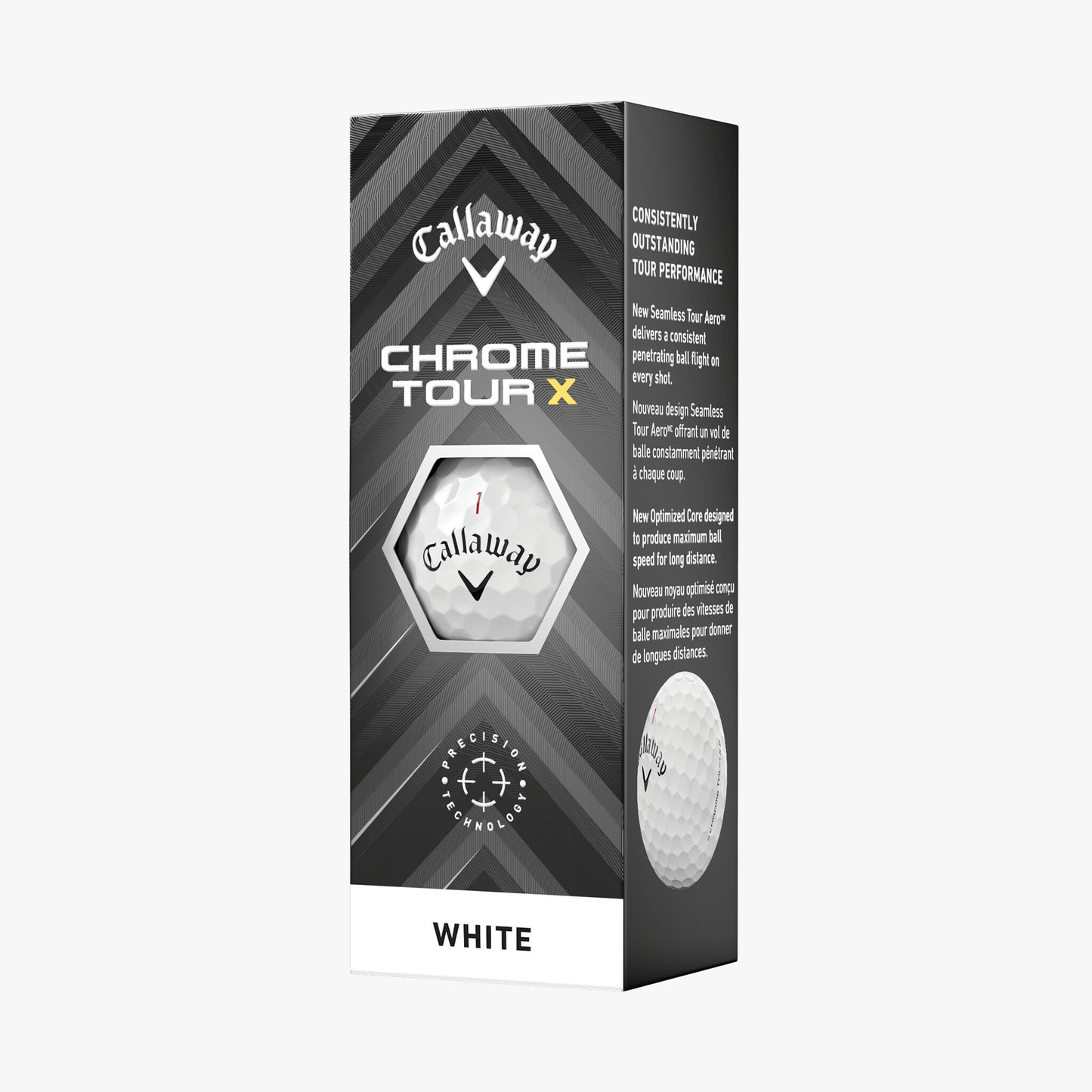 Callaway Chrome Tour X Golf Balls 2024 (Per Sleeve)