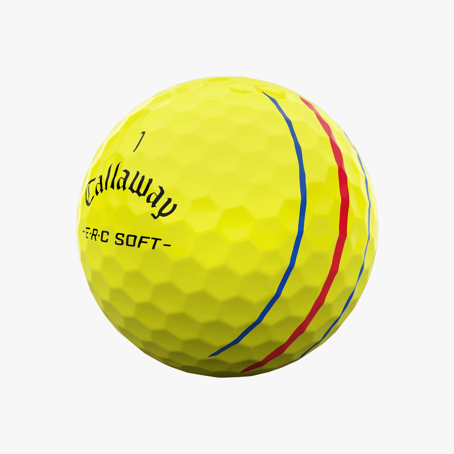 Callaway E.R.C Soft Triple Track Yellow Golf Balls (Per Sleeve)