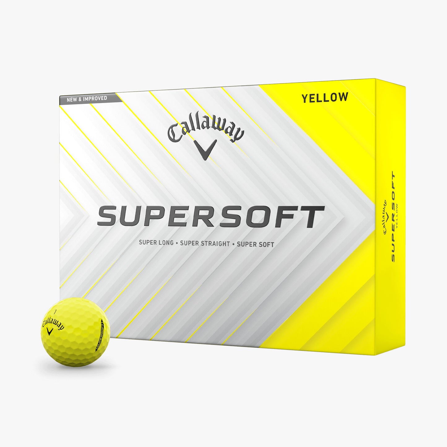 Callaway Supersoft 25' Yellow Golf Balls (Per Sleeve)