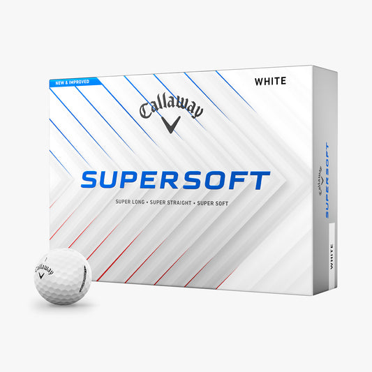 Callaway Supersoft 25' White Golf Balls (Per Sleeve)