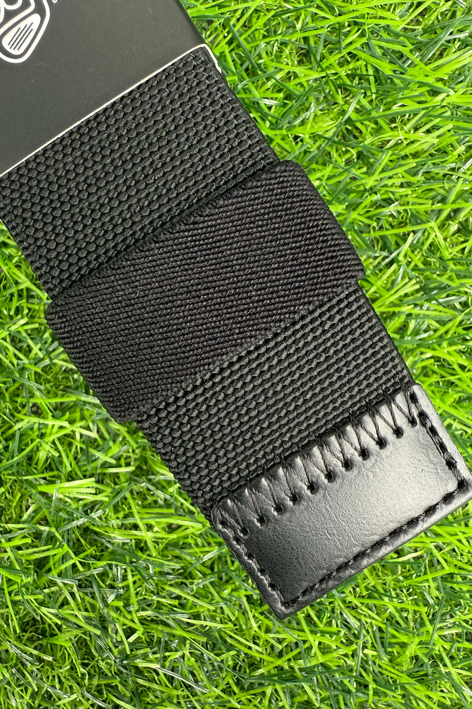 BOOYAA BELT - ADJUSTABLE BLACK STRETCH WITH BLACK ALLOY BUCKLE