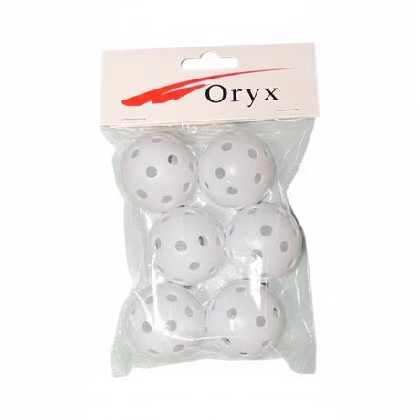 Oryx plastic hollow balls 6 pack