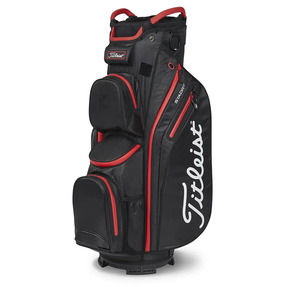 Titleist Cart 14 StaDry Bag - Black/Black/Red