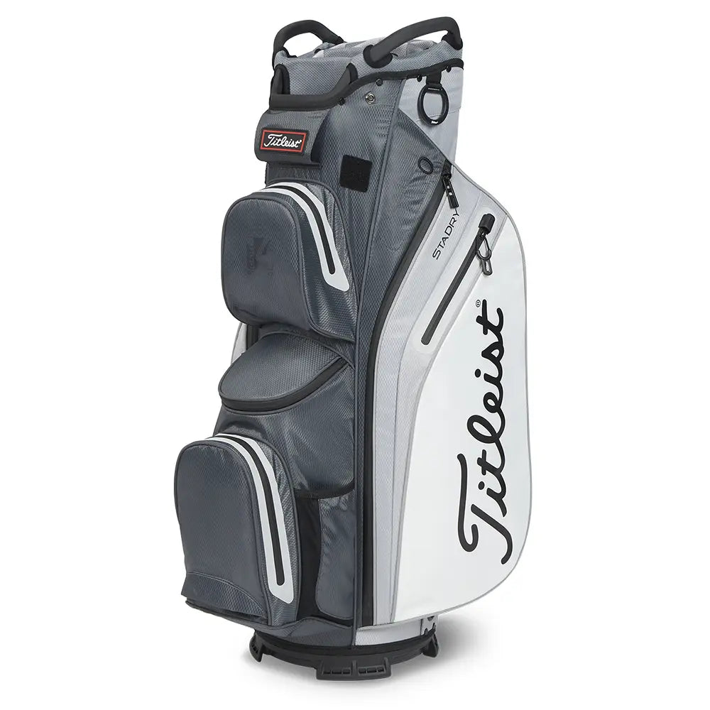 Titleist Cart 14 StaDry Bag - Charcoal/grey/White