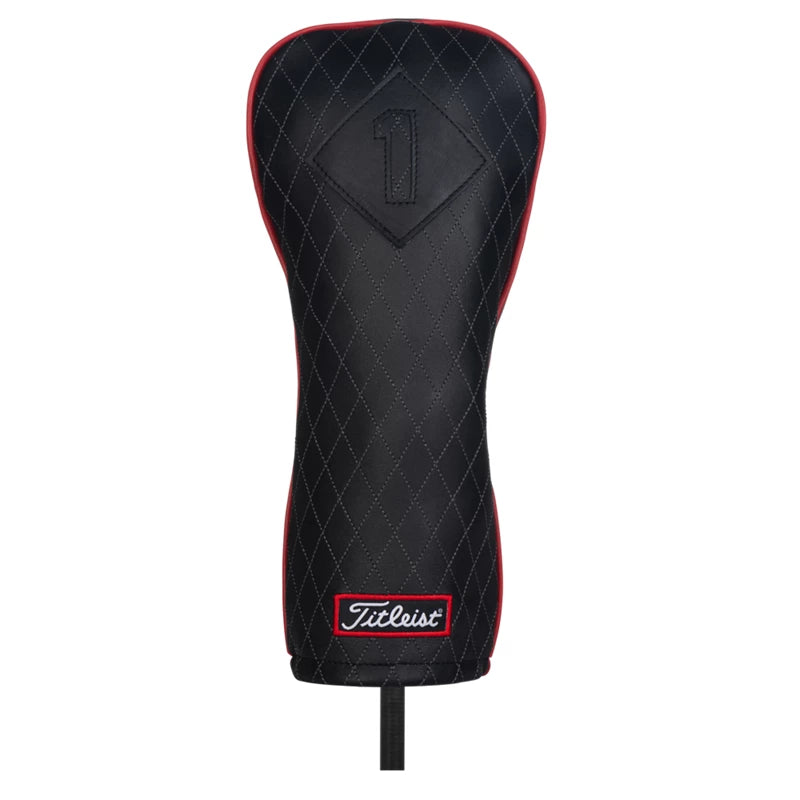 Jet Black Leather Headcover - Driver