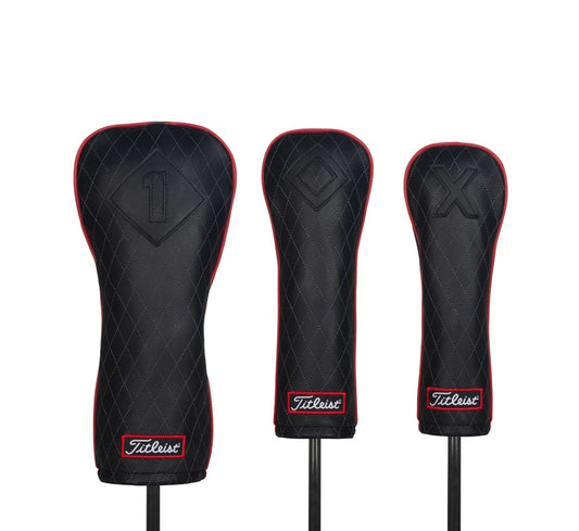 Jet Black Leather Headcover - Driver