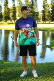 CA Funky Golf Shirt | Play & Sleigh