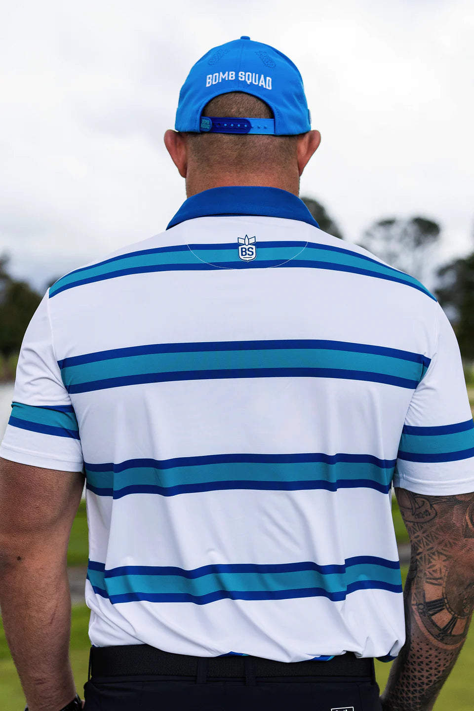 FIELD GOAL GOLF SHIRT - BOMB SQUAD by BooYaa Golf