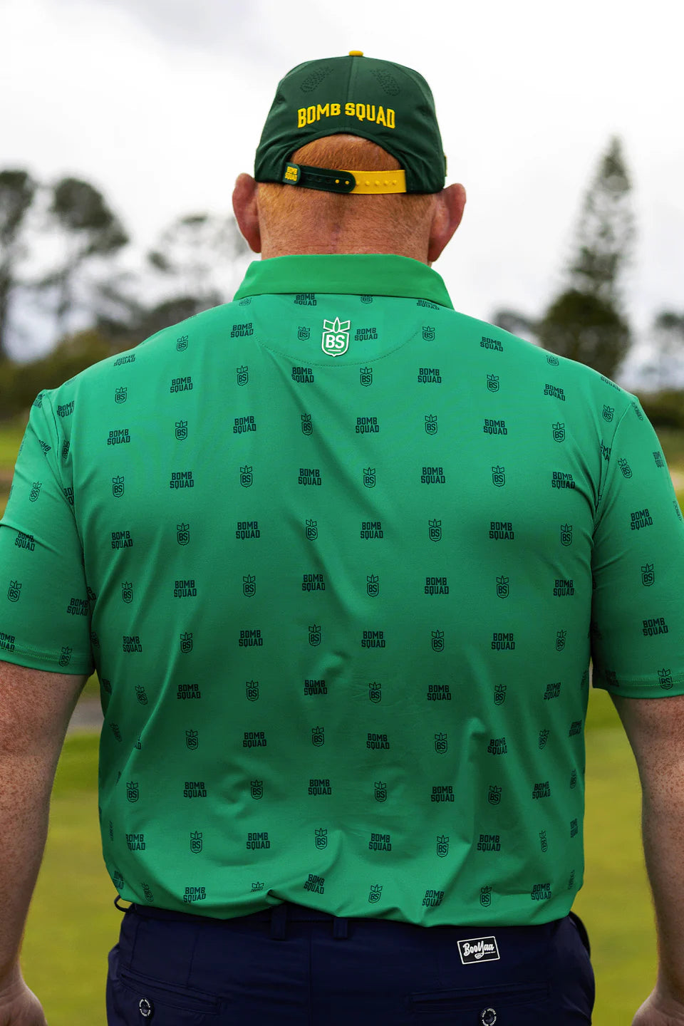 GREEN MAMBA GOLF SHIRT - BOMB SQUAD by BooYaa Golf