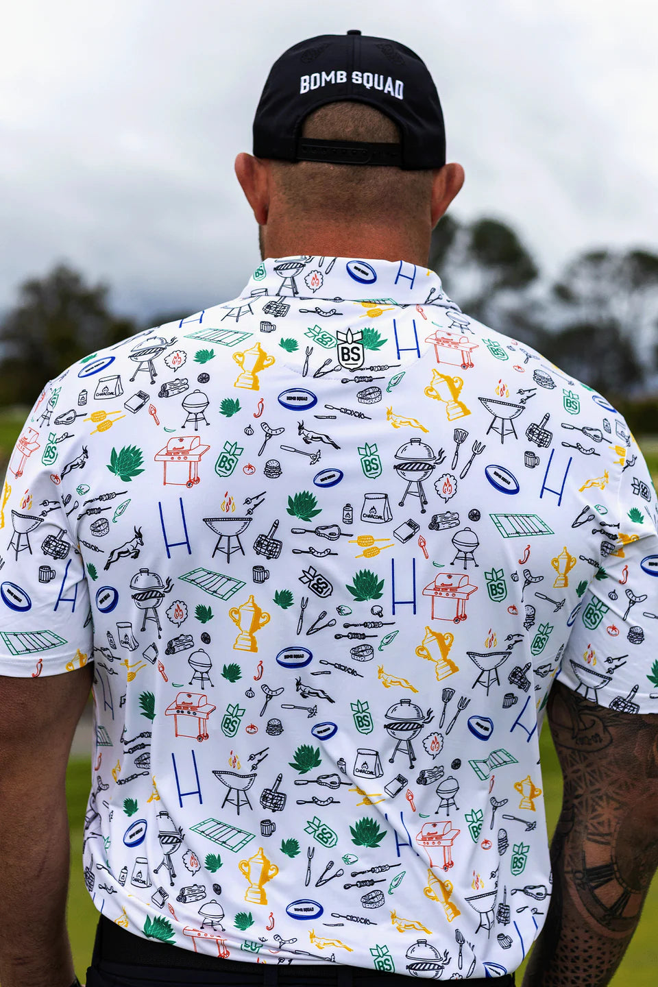 HERITAGE GOLF SHIRT - BOMB SQUAD by BooYaa Golf