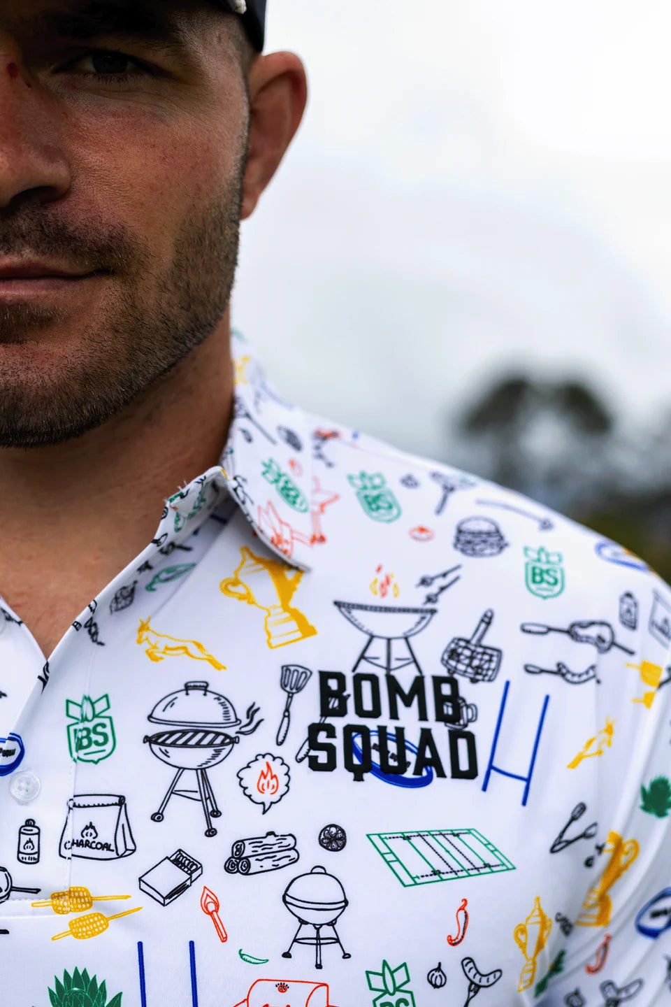 HERITAGE GOLF SHIRT - BOMB SQUAD by BooYaa Golf