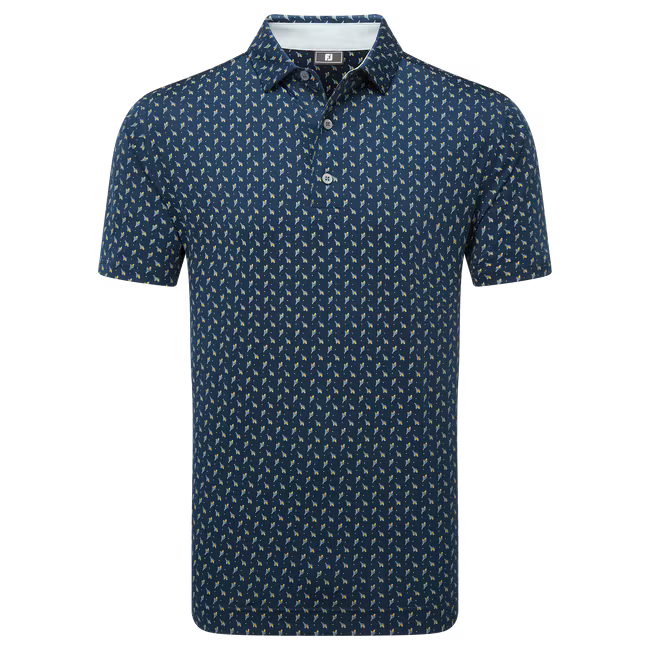 FootJoy Flower Bud Foulard Lisle Golf Shirt