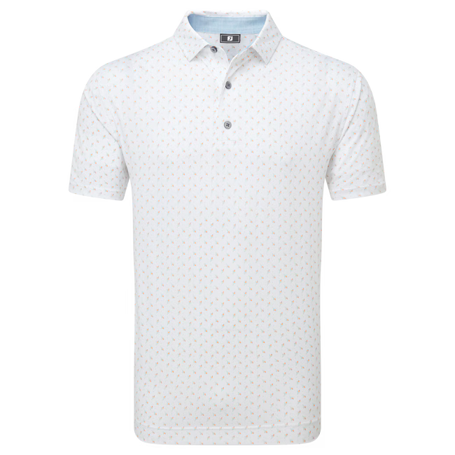 FootJoy Flower Bud Foulard Lisle Golf Shirt