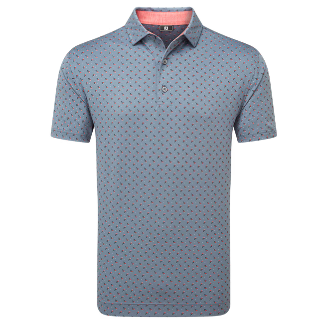 FootJoy Flower Bud Foulard Lisle Golf Shirt