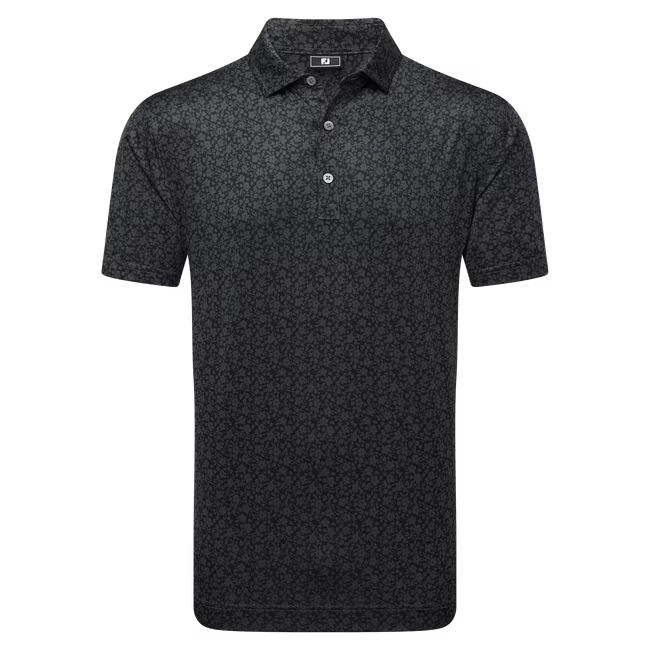 FootJoy Painted Floral Lisle Golf Shirt