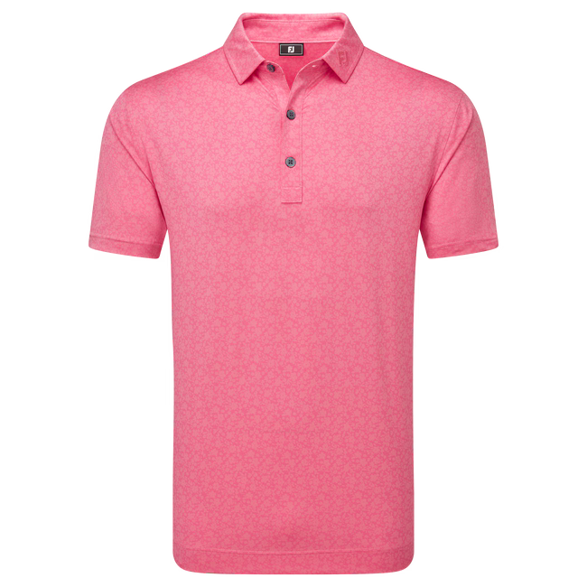 FootJoy Painted Floral Lisle Golf Shirt