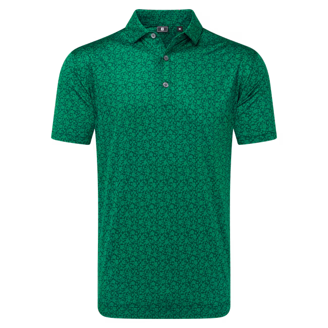 FootJoy Painted Floral Lisle Golf Shirt