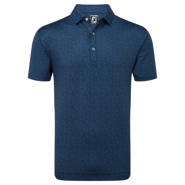 FootJoy Painted Floral Lisle Golf Shirt