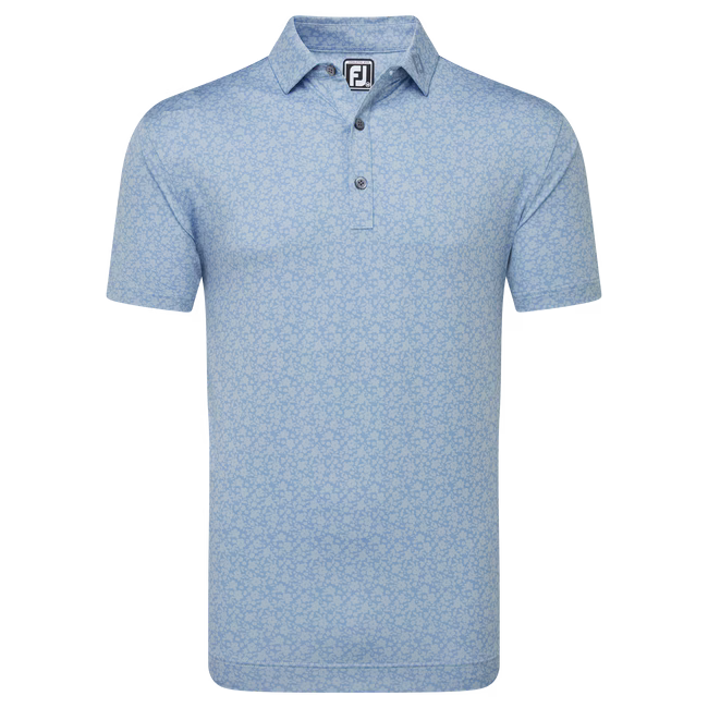 FootJoy Painted Floral Lisle Golf Shirt