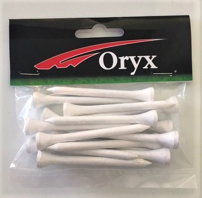 2-3/4 White wooden tees bag of 15