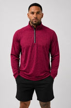 Mens Long Sleeve Activewear 3/4 Zip Top