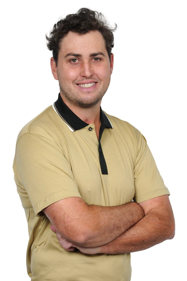 Birdi 100% Double Mercerized Woven Collared Golf Shirt