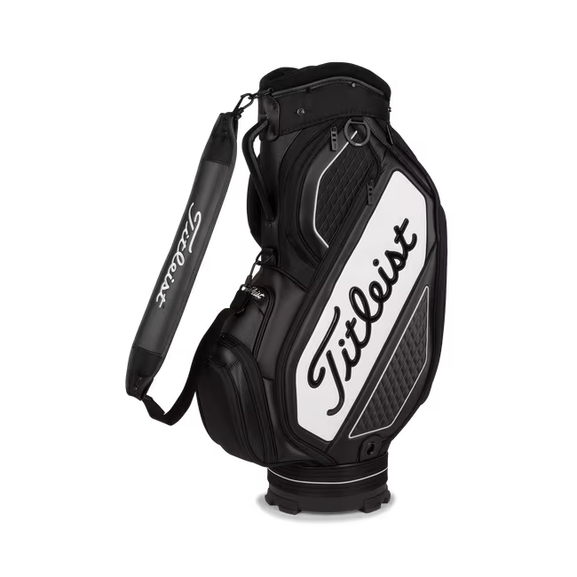 Titleist Tour Series Midzise Cart Bag- Black/White