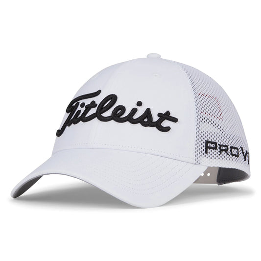 Titleist Tour Mesh Caps - White/Black