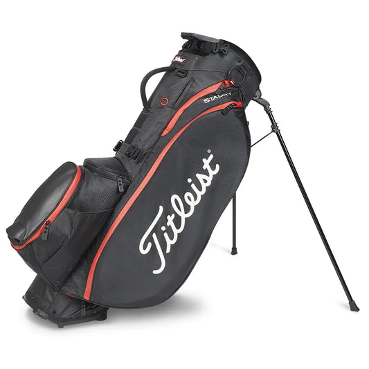 Titleist Players 5 StaDry Stand Bag - Black/Black/Red